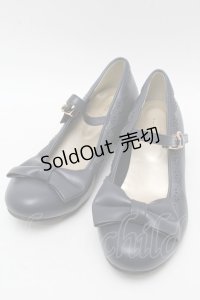 axes femme kawaii / ローヒールリボンパンプス L 紺 S-25-07-28-008-AX-SH-AS-ZS
