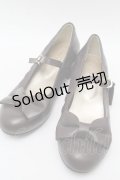 axes femme kawaii / ローヒールリボンパンプス L ブラウン S-25-07-28-009-AX-SH-AS-ZS
