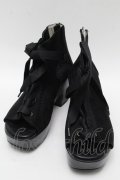 axes femme / レースアップブーサン L 黒 S-25-07-28-011-AX-SH-AS-ZS