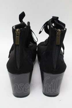 画像2: axes femme / レースアップブーサン L 黒 S-25-07-28-011-AX-SH-AS-ZS