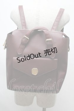 画像1: m petit by misako / AMリュック  ワイン S-25-07-28-013-LO-BG-AS-ZS