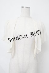 axes femme / タック使いレースボレロ  キナリ S-25-07-28-018-AX-TO-HR-ZS