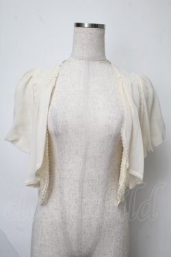 画像1: axes femme / タック使いレースボレロ  キナリ S-25-07-28-018-AX-TO-HR-ZS