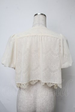 画像2: axes femme / タック使いレースボレロ  キナリ S-25-07-28-018-AX-TO-HR-ZS