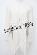 axes femme / レースアップ切替カーディガン  キナリ S-25-07-28-020-AX-TO-HR-ZS