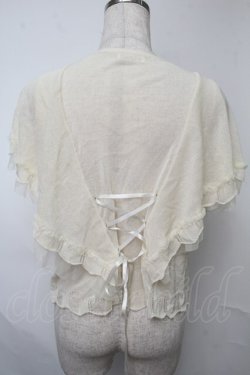 画像2: axes femme / バタフライ袖ニットカーデ  キナリ S-25-07-28-021-AX-TO-HR-ZS