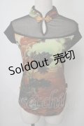 Ozz On / メッシュ切替チャイナカットソー   S-25-07-28-030-OO-TO-HR-ZS