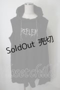 REFLEM / カッティングショルダーパーカー  黒 S-25-07-28-034-PU-TO-AS-ZS