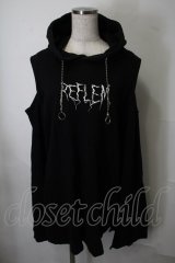 REFLEM / カッティングショルダーパーカー  黒 S-25-07-28-034-PU-TO-AS-ZS