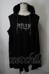 REFLEM / カッティングショルダーパーカー  黒 S-25-07-28-034-PU-TO-AS-ZS