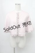Ank Rouge / パールフリルケープ  ピンク S-25-07-28-037-CA-JA-AS-ZS