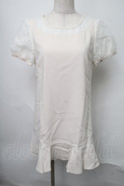 画像1: LODISPOTTO / チュール袖ワンピース  オフ S-25-07-28-040-LO-OP-AS-ZS