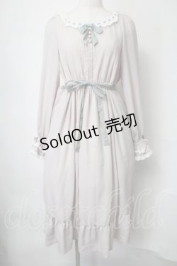 画像1: Tulle / 襟元はしごレースワンピース  ピンクベージュ S-25-07-28-041-PU-OP-HR-ZS