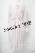 Tulle / 襟元はしごレースワンピース  ピンク S-25-07-28-042-PU-OP-HR-ZS