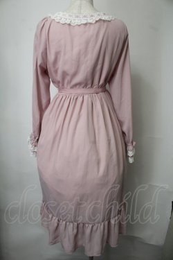 画像2: Tulle / 襟元はしごレースワンピース  ピンク S-25-07-28-042-PU-OP-HR-ZS