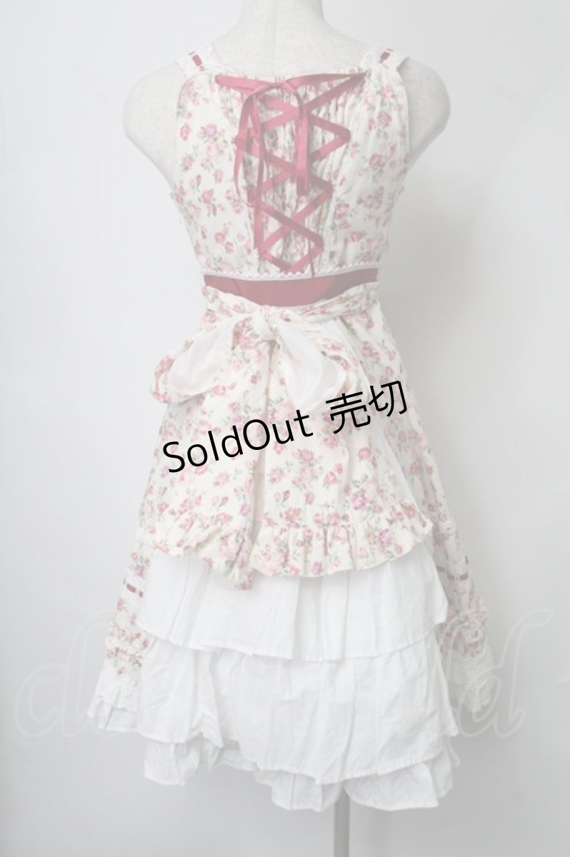 画像2: BABY,THE STARS SHINE BRIGHT / Rose de Reschtジャンパースカート  キナリｘボルドー S-25-07-28-048-BA-OP-HR-ZS (2)