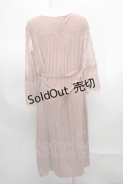 画像2: axes femme / バックプリーツレースガウン  オレンジブラウン S-25-07-30-037-AX-TO-AS-ZI