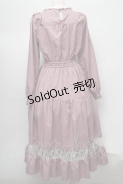 画像2: axes femme POETIQUE / ブロッキングブーケ刺繍ワンピース  ピンク S-25-07-30-039-AX-OP-HR-ZI