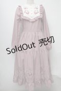 axes femme POETIQUE / ブロッキングベリー刺繍ワンピース  ピンク S-25-07-30-040-AX-OP-HR-ZS
