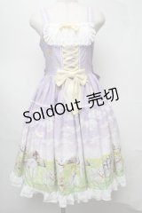 metamorphose / Dreamy Little Farm フリルジャンパースカート 1 ラベンダー S-25-07-30-042-ME-OP-HR-ZS