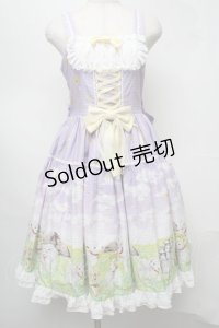 metamorphose / Dreamy Little Farm フリルジャンパースカート 1 ラベンダー S-25-07-30-042-ME-OP-HR-ZS