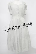 axes femme POETIQUE / パワショル半袖ワンピース  グリーン S-25-07-30-045-AX-SK-HR-ZI