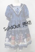 axes femme kawaii / マーメイドメルヘンワンピース  紺 S-25-07-30-050-AX-OP-AS-ZS