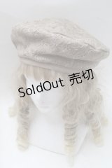 axes femme / 刺 ベレー  ベージュ S-25-07-30-005-AX-AC-HR-ZS
