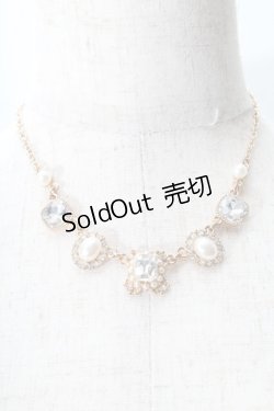画像1: axes femme / ビジューネックレス  ゴールド S-25-07-30-006-AX-AC-HR-ZS