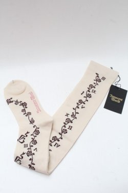 画像2: Innocent World / 野に咲く薔薇のオーバーニー  アイボリーｘショォラ S-25-07-30-001-IW-ZA-HR-ZS