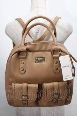 画像1: axes femme / 金具使いリュック  キャメル S-25-07-30-008-AX-BG-HR-ZS