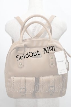 画像1: axes femme / 金具使いリュック  キャメル S-25-07-30-008-AX-BG-HR-ZS