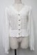 画像1: axes femme POETIQUE / 透かし編みショートニットカーデ  白 S-25-07-30-013-AX-TO-AS-ZS (1)
