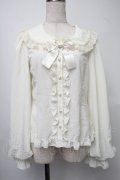 metamorphose / Creamyフリル丸襟ブラウス 1 キナリ S-25-07-30-018-ME-BL-HR-ZS