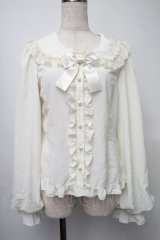 metamorphose / Creamyフリル丸襟ブラウス 1 キナリ S-25-07-30-018-ME-BL-HR-ZS