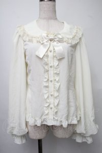 metamorphose / Creamyフリル丸襟ブラウス 1 キナリ S-25-07-30-018-ME-BL-HR-ZS