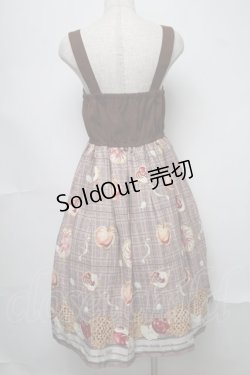 画像2: axes femme POETIQUE / アップルパイレースアップワンピース  ブラウン S-25-07-31-046-AX-OP-AS-ZS