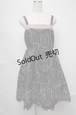 画像1: axes femme / アンティークラベルptワンピース  黒 S-25-07-31-047-AX-OP-AS-ZS