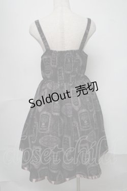 画像2: axes femme / アンティークラベルptワンピース  黒 S-25-07-31-047-AX-OP-AS-ZS