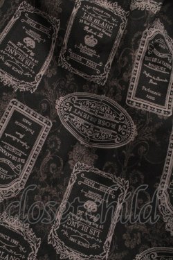画像4: axes femme / アンティークラベルptワンピース  黒 S-25-07-31-047-AX-OP-AS-ZS