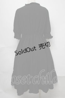 画像2: m petit by misako / AMレースアップワンピース  黒 S-25-07-31-051-LO-OP-HR-ZS