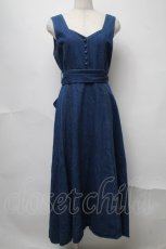 画像1: Maison de FLEUR / Belle/ワンピース  ブルー S-25-07-31-053-LO-OP-ET-ZT473 (1)