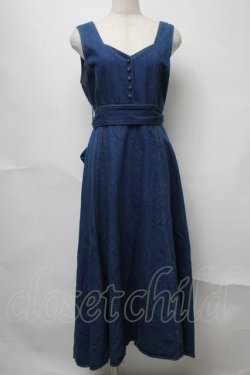 画像1: Maison de FLEUR / Belle/ワンピース  ブルー S-25-07-31-053-LO-OP-ET-ZS
