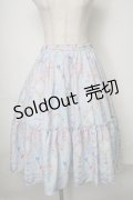 axes femme kawaii / ファンシーマリンスカート  サックス S-25-07-31-055-AX-SK-HR-ZS