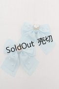 LOLITA / ビジューリボンクリップ  サックス S-25-07-31-007-LO-AC-HR-ZS