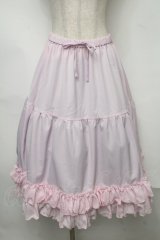 axes femme kawaii / ミディフリルペチスカート  ピンク S-25-07-31-057-AX-SK-HR-ZS