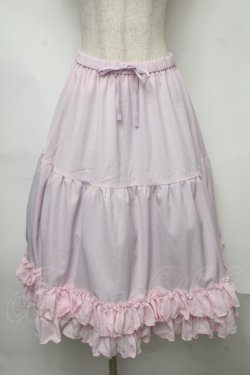画像1: axes femme kawaii / ミディフリルペチスカート  ピンク S-25-07-31-057-AX-SK-HR-ZS