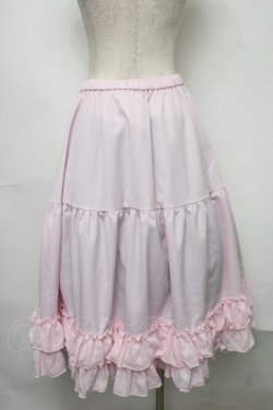 画像2: axes femme kawaii / ミディフリルペチスカート  ピンク S-25-07-31-057-AX-SK-HR-ZS