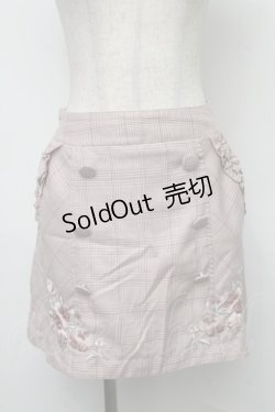 画像1: LIZ LISA / チェック台形スカート  ピンク S-25-07-31-058-LO-SK-AS-ZS