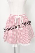 LIZ LISA / ギンガムスカート  赤ｘ白 S-25-07-31-059-LO-SK-AS-ZT499